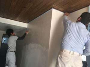 外壁の汚れ防止を施行