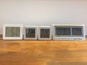 温度計と湿度計のばらつきを調べる