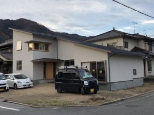 田尻町の建築中のお家３（大きな屋根）