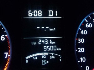 9500km